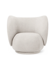 Rico Lounge Chair Buclé Off White
