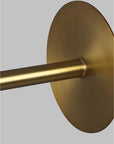 Nodes Large Linear Chandelier Brass