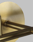 Nodes Large Linear Chandelier Brass