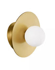 Nodes Large Angled Sconce Gold